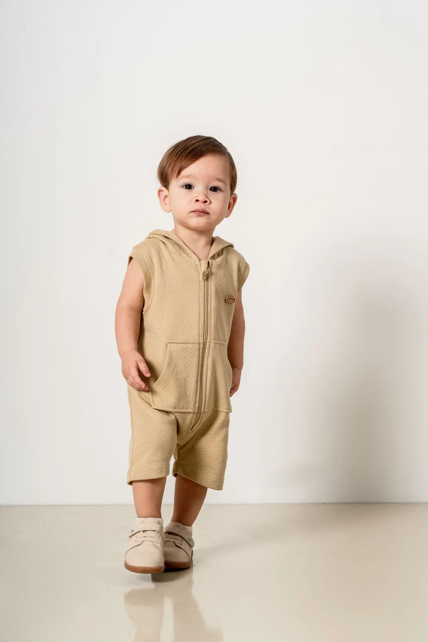 Joviel Hooded Sleeveless Baby Romper