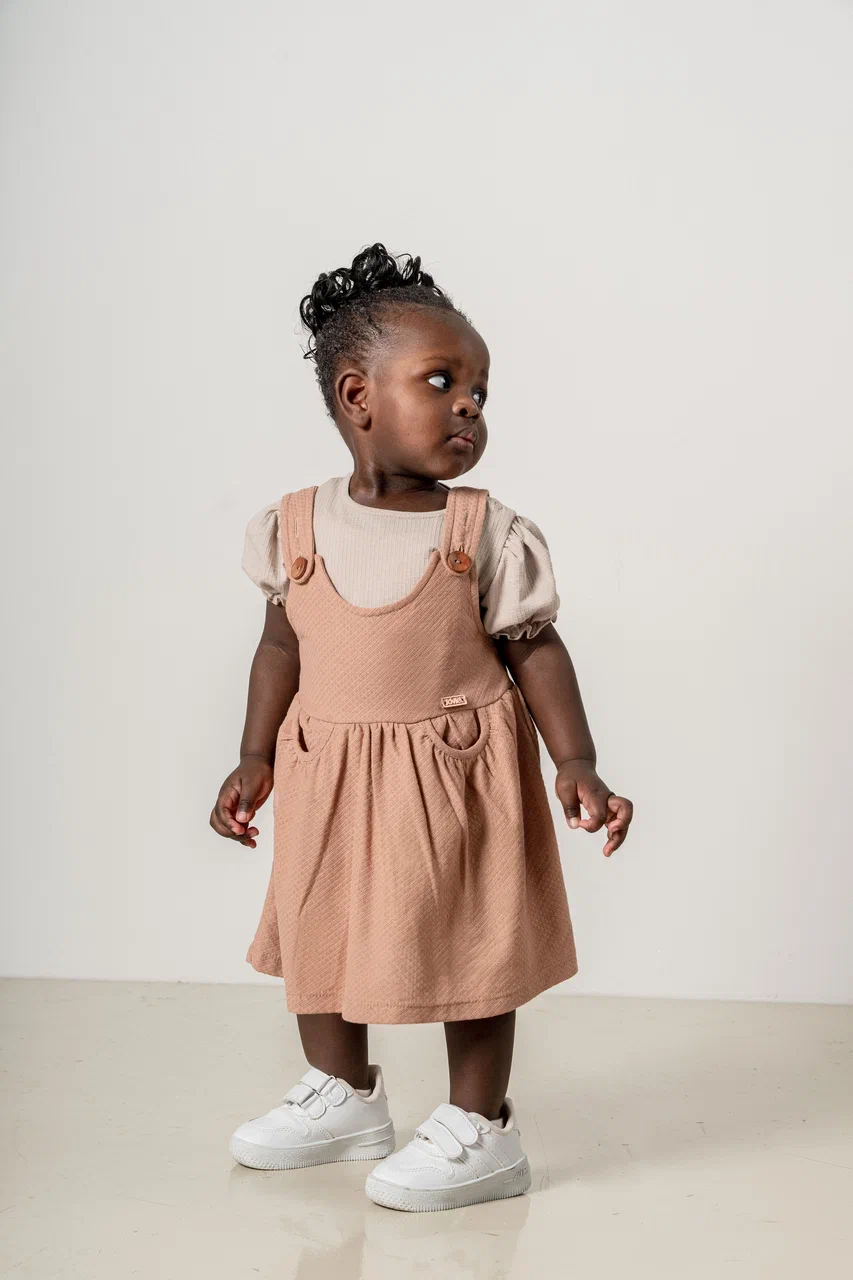 Joviel Pinafore Baby Dress and Blouse Set