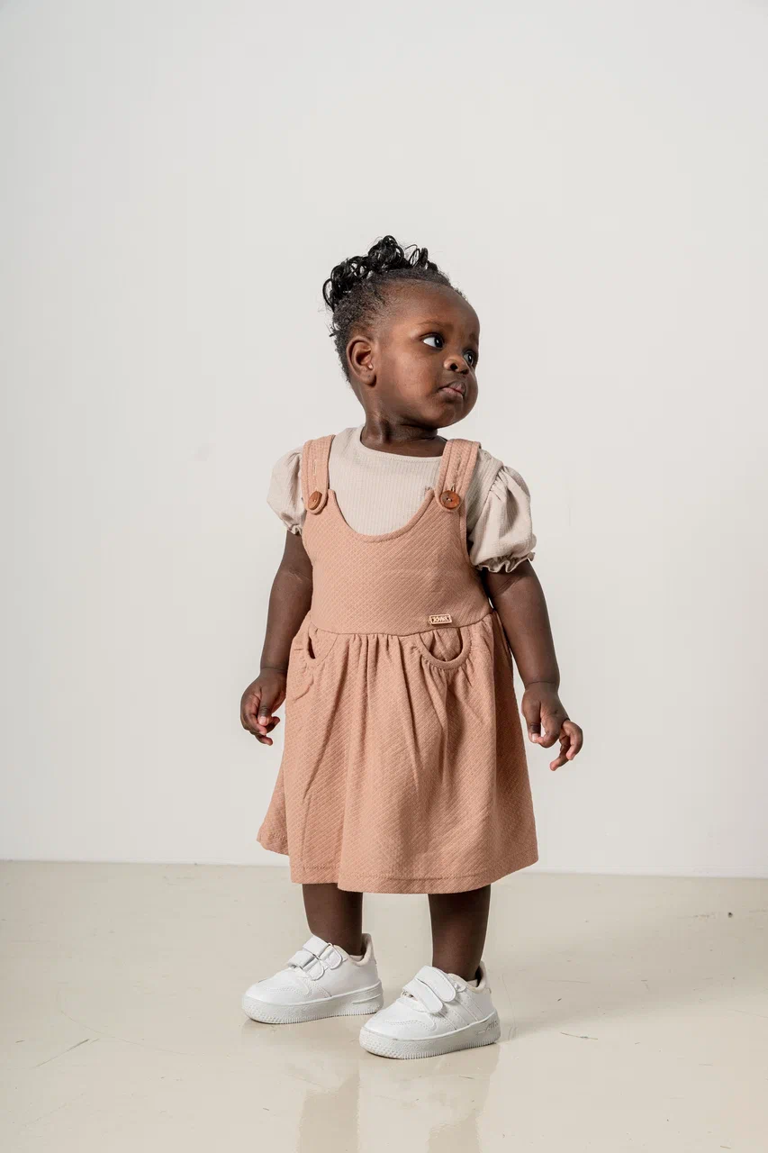 Joviel Pinafore Baby Dress and Blouse Set