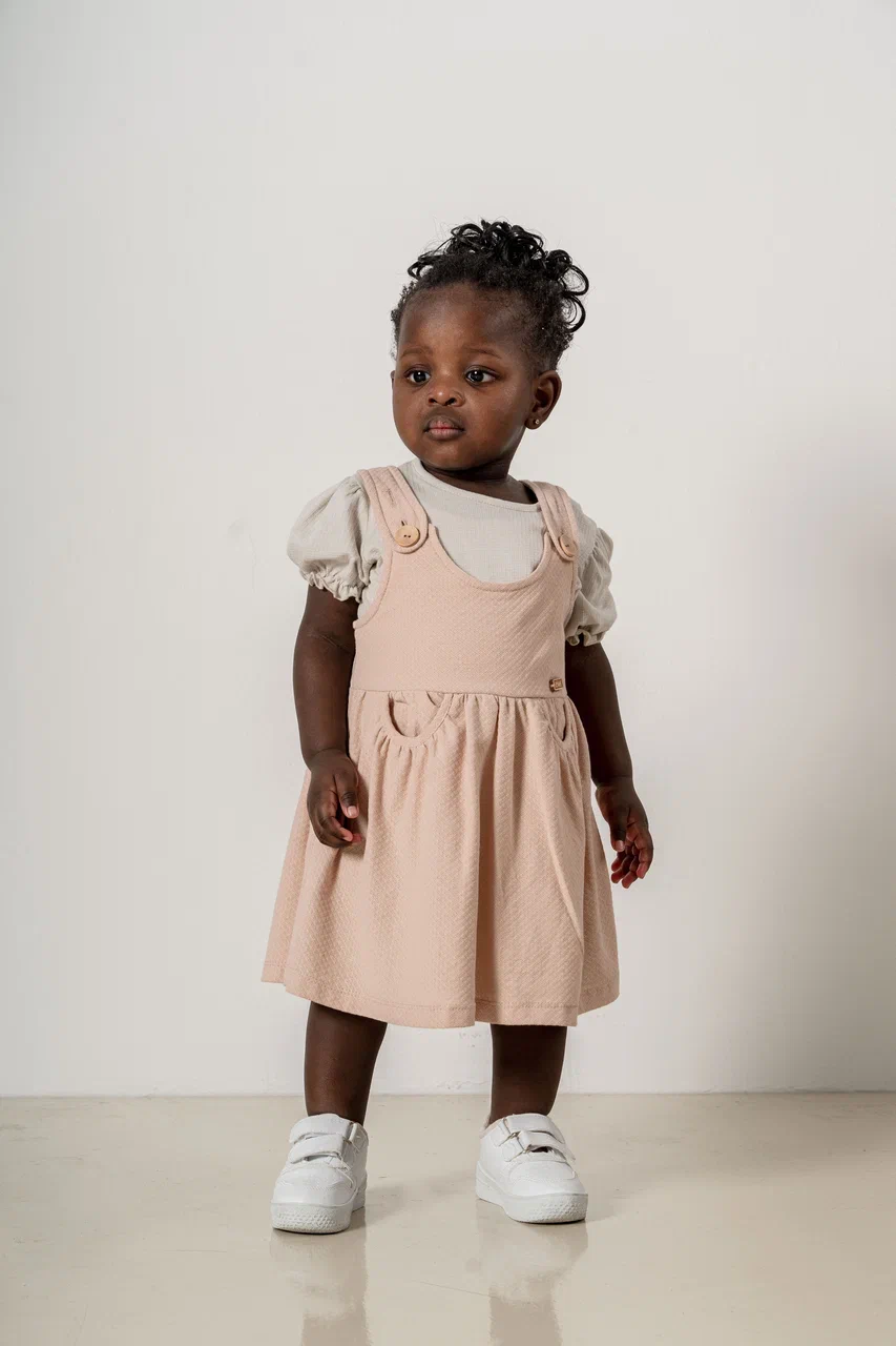 Joviel Pinafore Baby Dress and Blouse Set